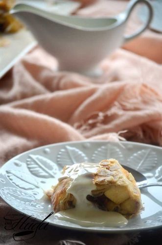 Apfelstrudel o Apple strudel plato