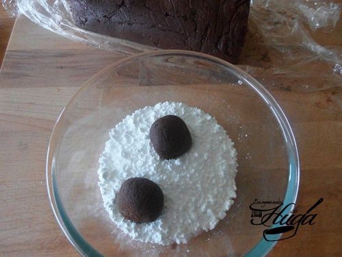 Preparando masa para hornear crinkles