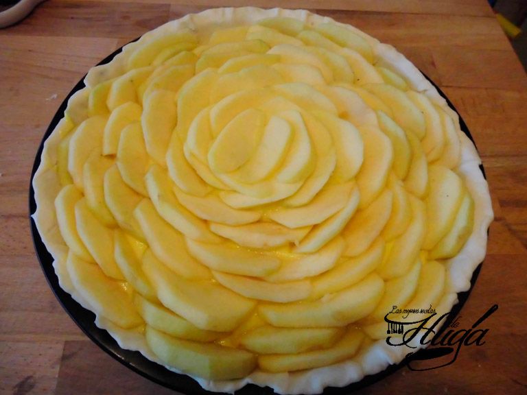Tarta de manzana antes de hornear