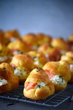 Profiteroles salados o petit choux uno
