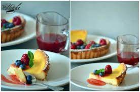 Tarta de queso cremoso al horno - corte