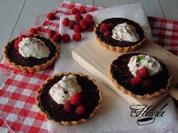 Tartaletas de chocolate y frambuesa