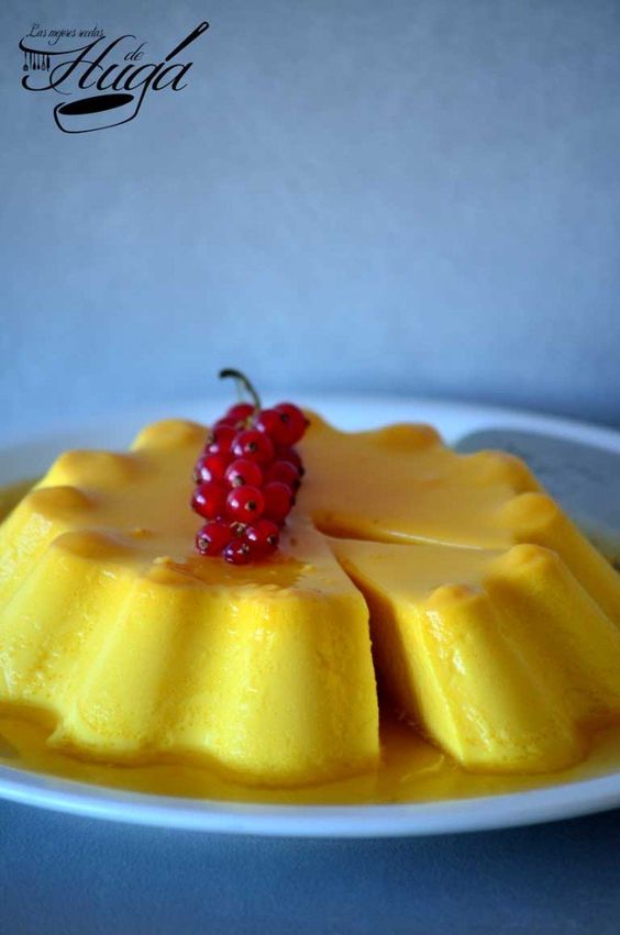 Flan de huevo presentación