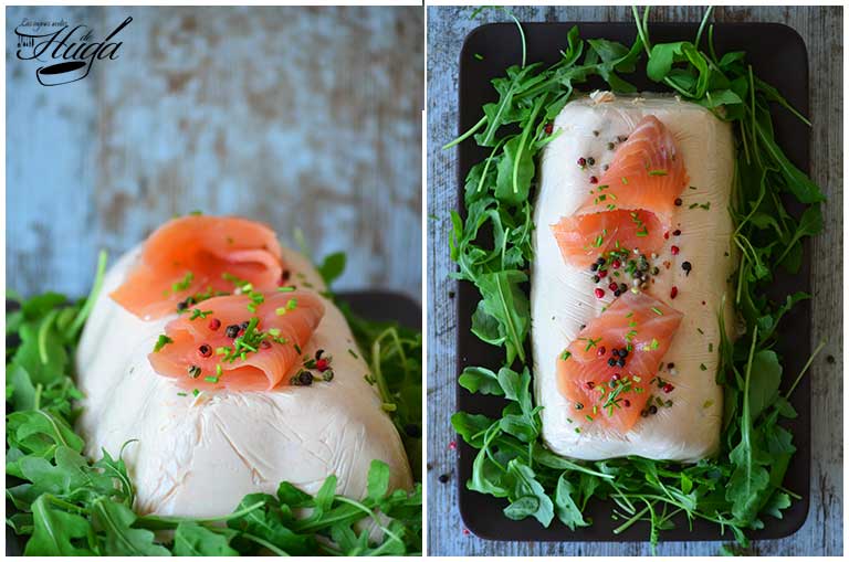 Mousse de salmón ahumado al vodka para comer