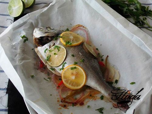 Dorada al papillote foto
