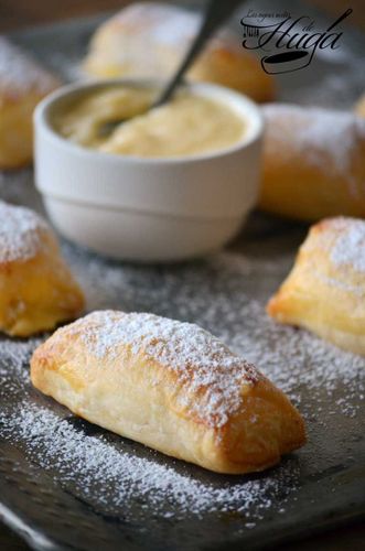 mini napolitanas de crema - rico