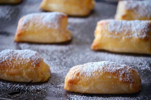 mini napolitanas de crema - bandeja