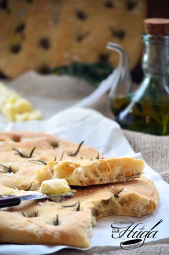Focaccia de romero mantequilla
