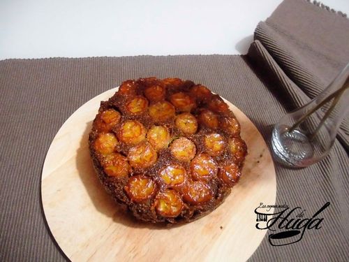 Bizcocho de plátano y caramelo