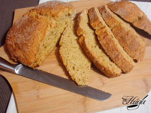 Pan de soda o bicarbonato - cortada