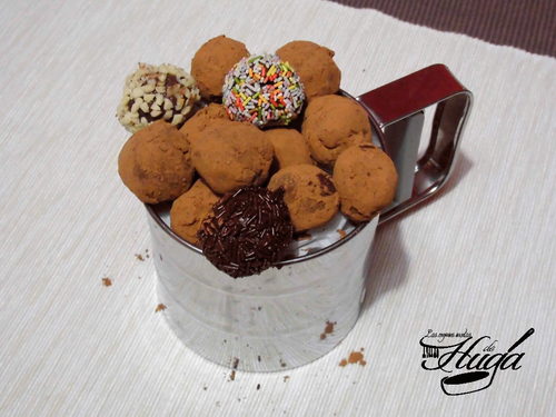 trufas de chocolate bote