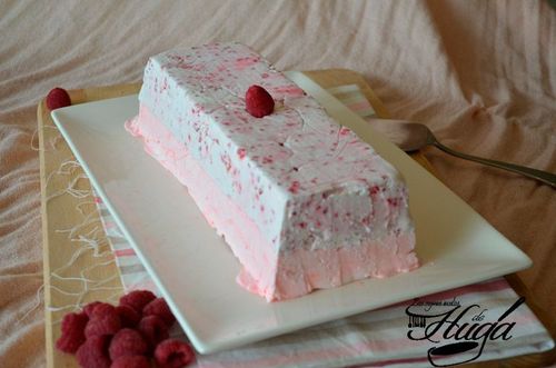 Helado de frambuesas