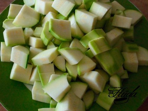 calabacín troceado