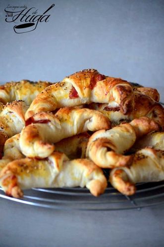 Croissants salados bandeja