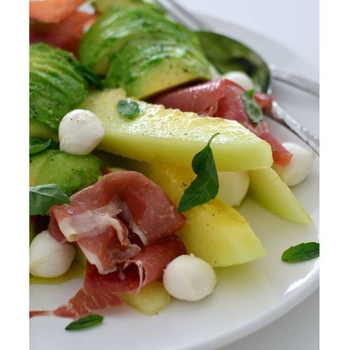 Ensalada de melón y jamón