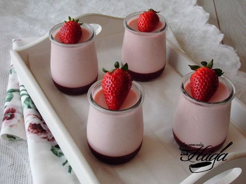 Panna cotta de fresas
