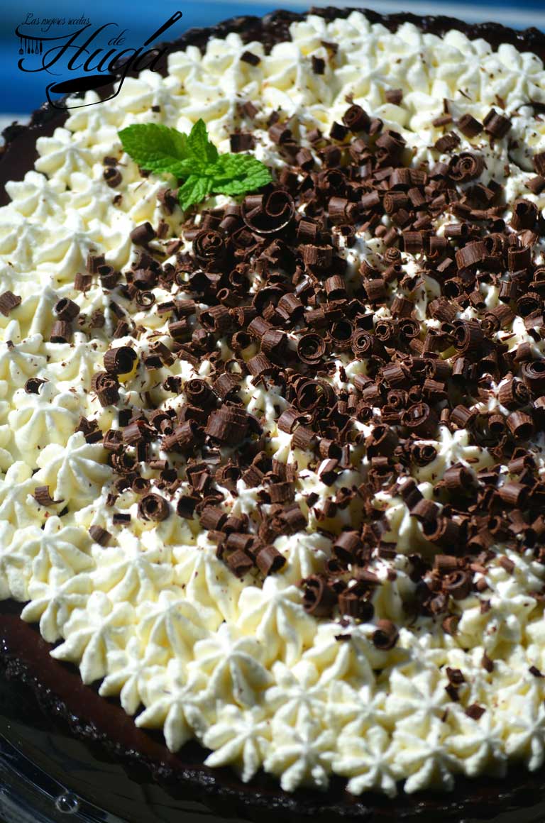 Tarta salada de chocolate