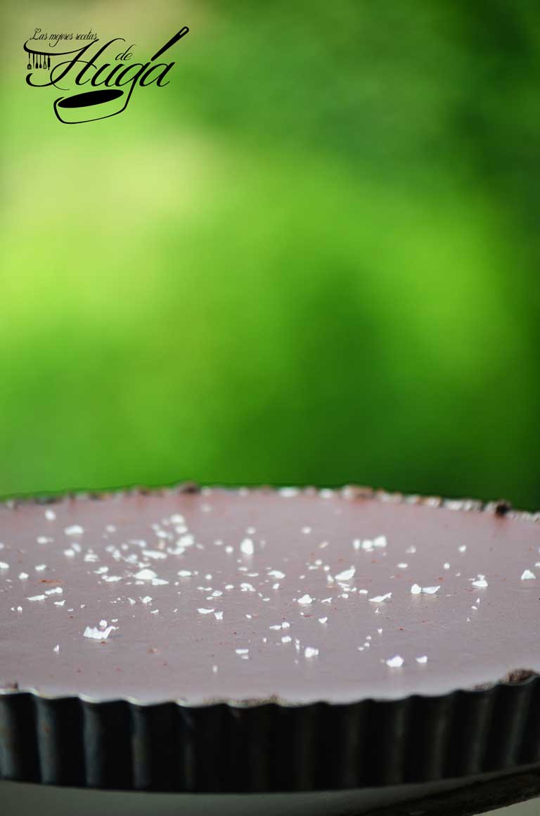 Tarta salada de chocolate con sal