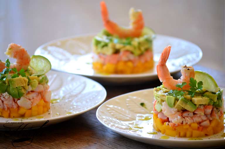 Tartar de langostinos
